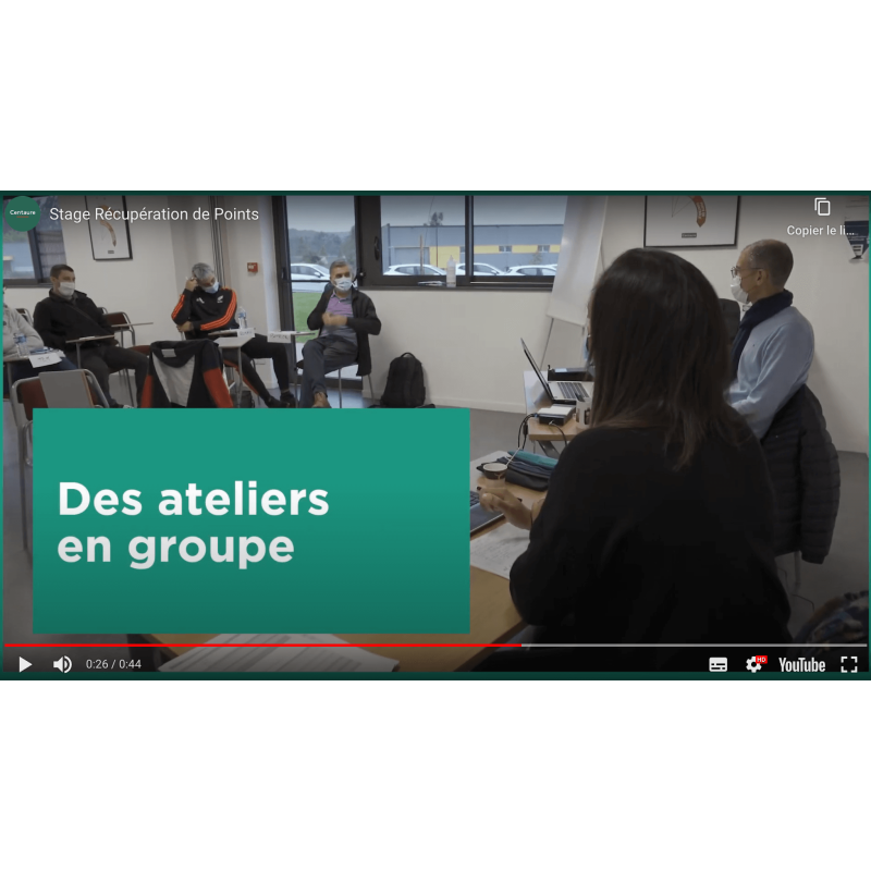 Stage de récupération de points / sensibilisation à la sécurité routière